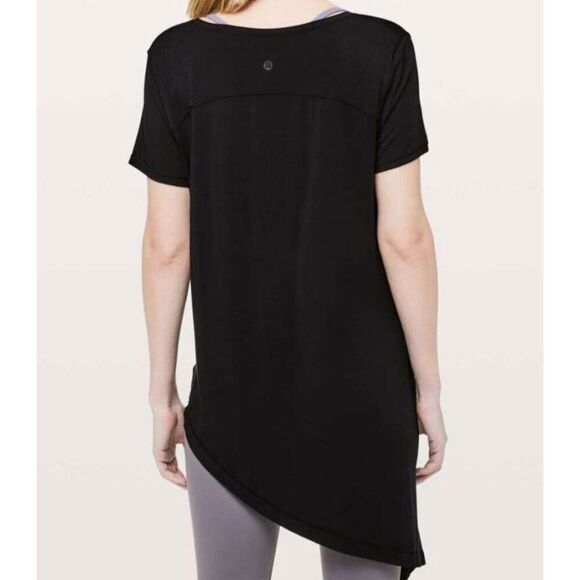 LULULEMON ATHLETICA To The Point Tee In Black Size 4 - Picture 2 of 6